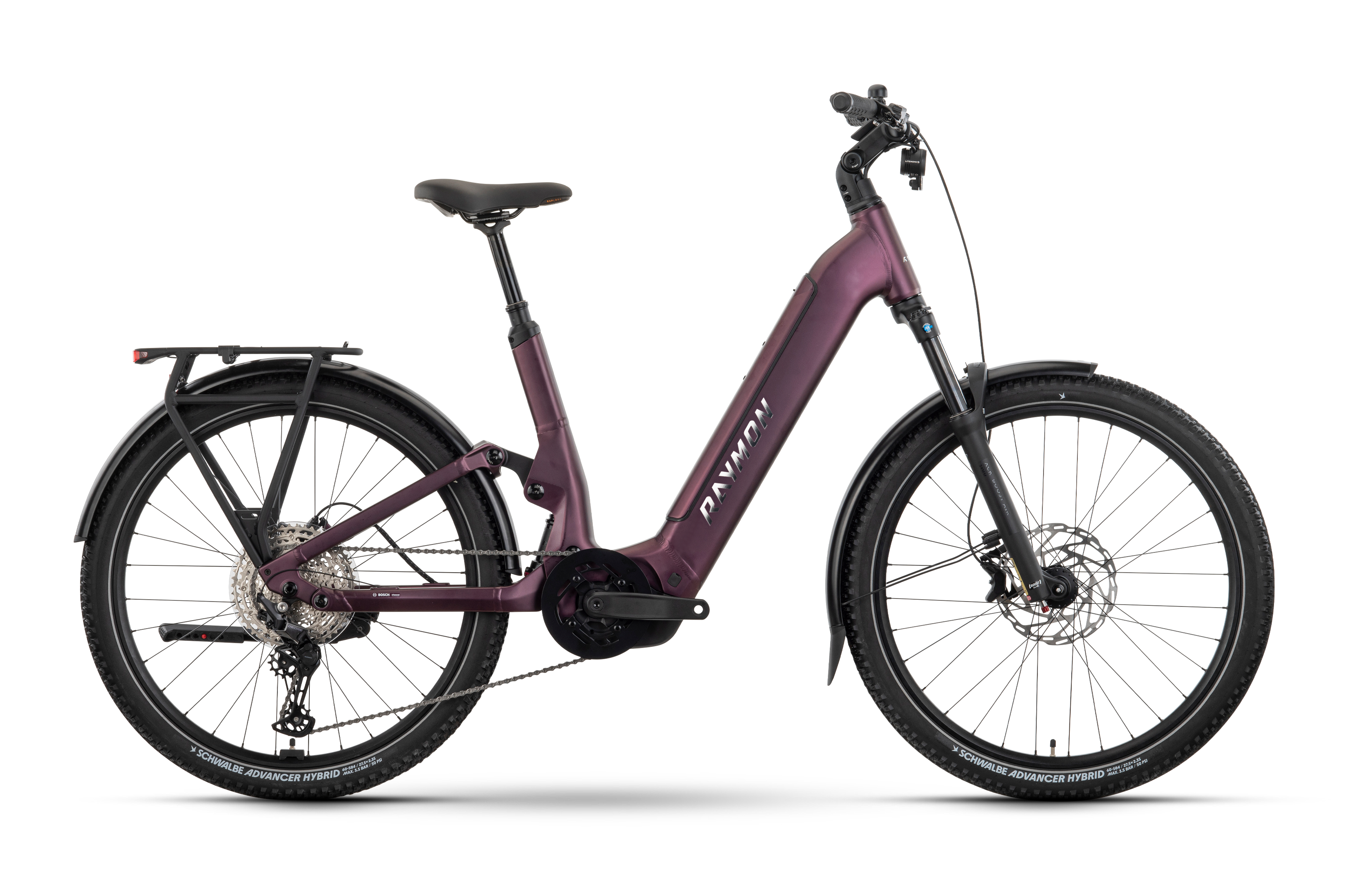 Raymon Tavano Pro E-Trekkingbikes (lila) 1